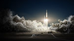 Décollage fusée Falcon Heavy - Illustration