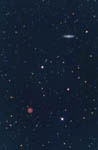 Nébuleuse planétaire du Hibou et galaxie M108
