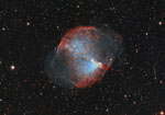 Nébuleuse planétaire Dumbbell (M27) dans le Petit Renard