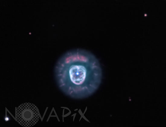 Nébuleuse planétaire NGC 2392 (Clown) dans les Gémeaux