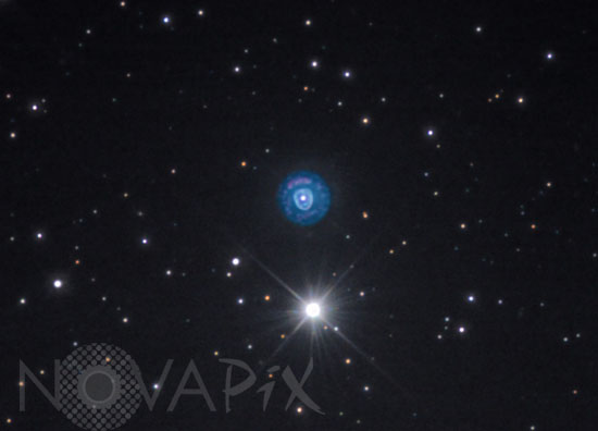 Nébuleuse planétaire NGC 2392 (Clown) dans les Gémeaux