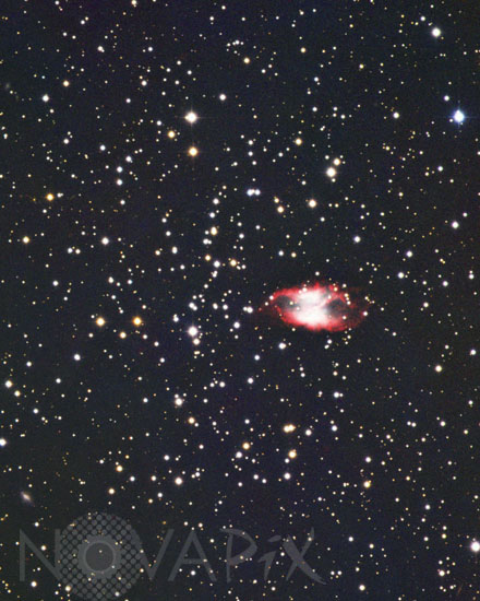 Vieil amas ouvert et nébuleuse planétaire NGC 2818