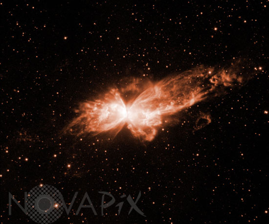 Nébuleuse planétaire NGC 6302 dans le Scorpion