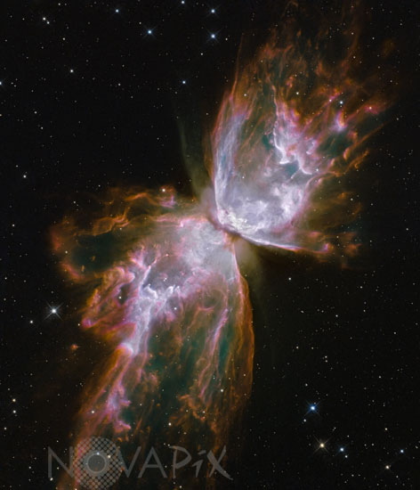 Nébuleuse planétaire NGC 6302 dans le Scorpion
