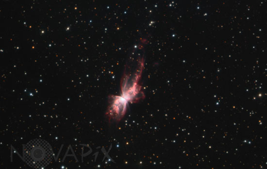 Nébuleuse planétaire NGC 6302 dans le Scorpion