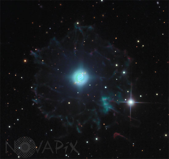 Nébuleuse planétaire NGC 6543 dans le Dragon