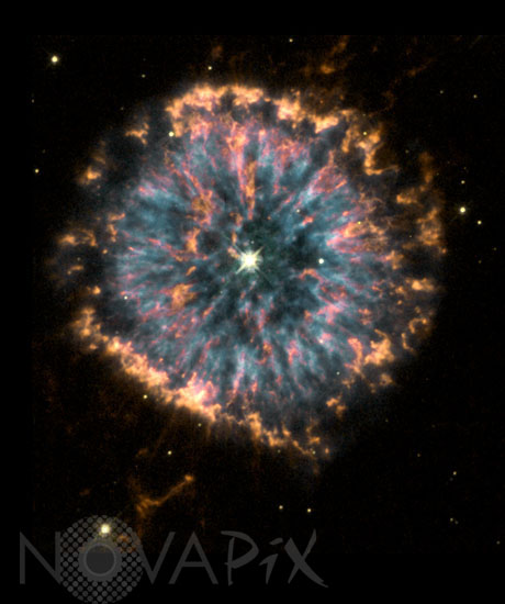 Planetary nebula NGC 6751 in constellation Aquila