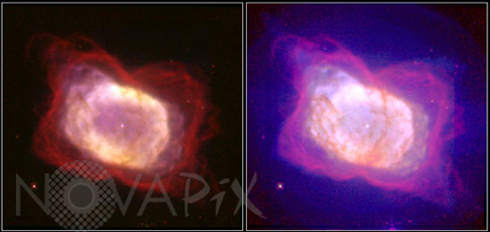 Nébuleuse planétaire NGC 7027 dans le Cygne