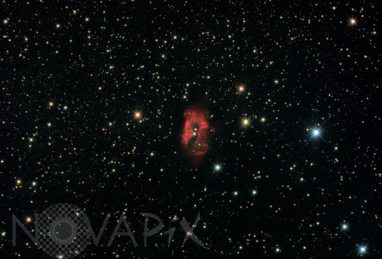 Planetary nebula PK 36-1.1 (SH2-71) in Aquila