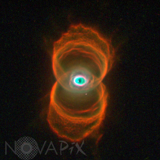 Planetary nebula MyCn18 in Musca