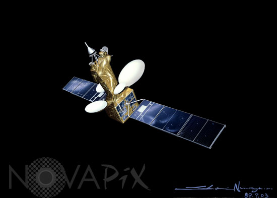 Satellite de télécommunication Intelsat 5 - Vue d'artiste