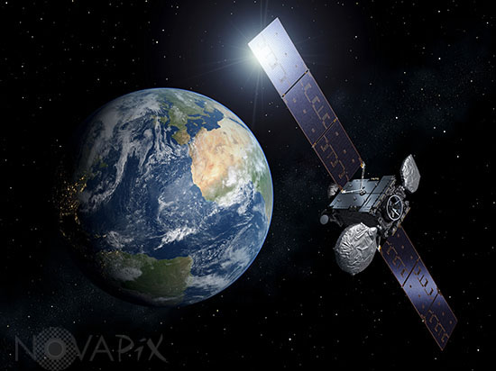 Satellite de communication Hispasat 36W-1 - Vue d'artiste