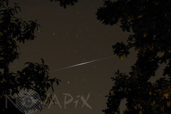 Passage d'un satellite de communication Iridium.