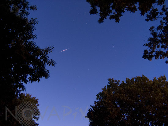 Passage d'un satellite de communication Iridium.
