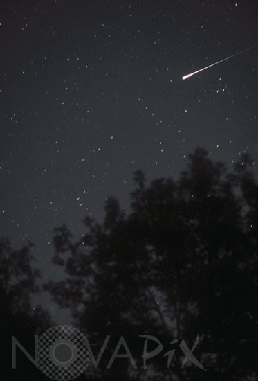 Iridium communication satellite flare