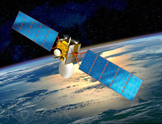 A communication satellite