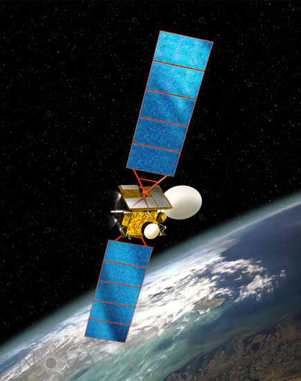 A communication satellite