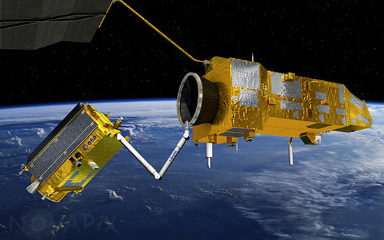 E.DEORBIT: un satellite pour nettoyer l'espace