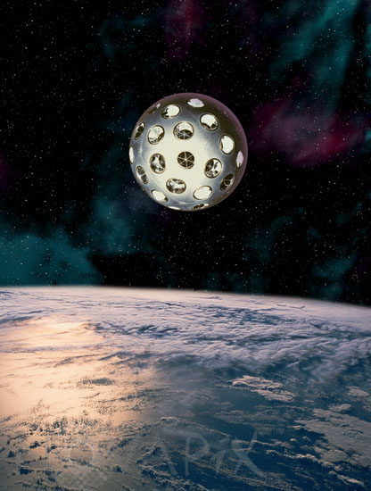 Satellite artificiel Starlette- Illustration