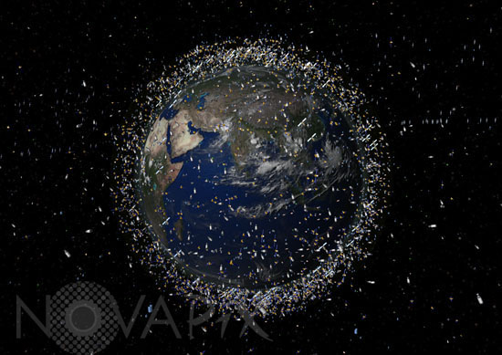 Debris objects in low-Earth orbit