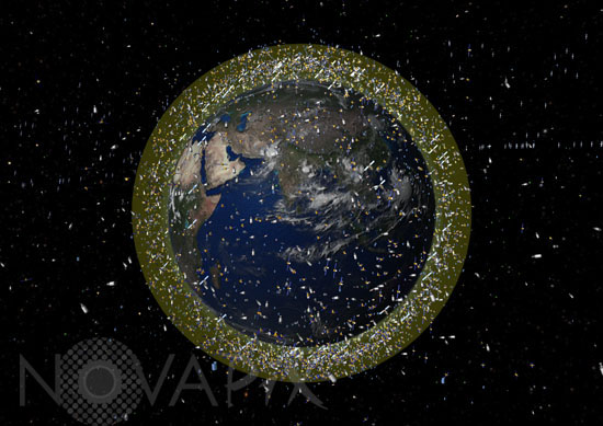 Debris objects in low-Earth orbit