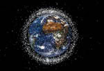 Space junk in Earth orbit
