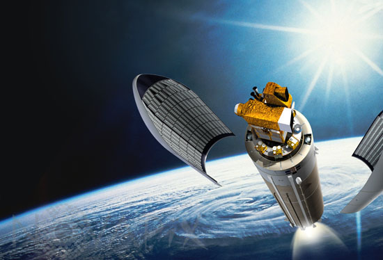 Lancement du satellite Helios 2A