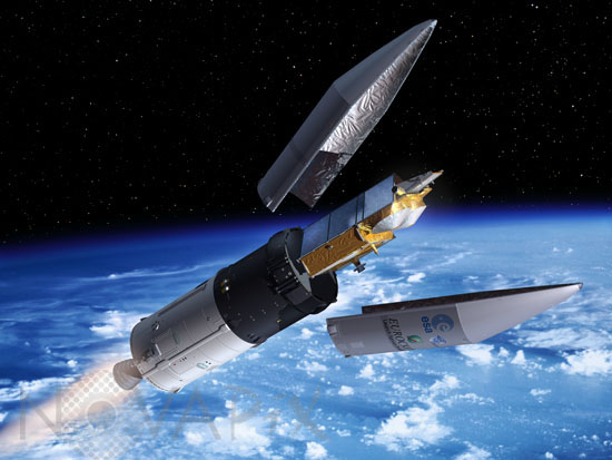 Mise en orbite du satellite CRYOSAT - Vue d'artiste