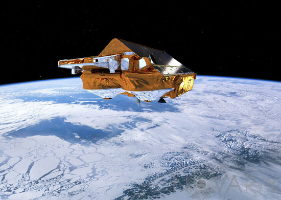 Satellite CRYOSAT-2 - Vue d'artiste