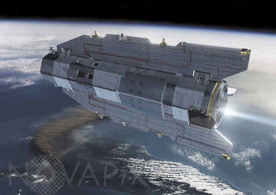 Satellite GOCE - Vue d'artiste