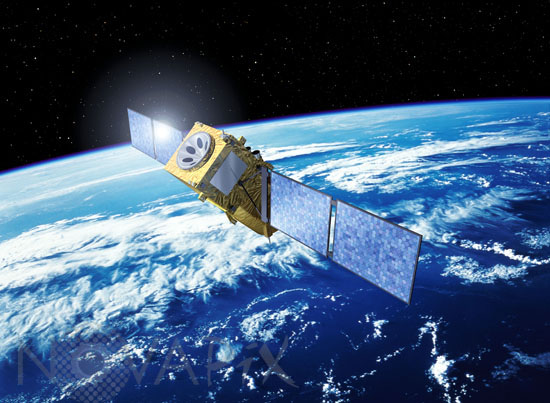 Satellite Eole ADM-Aeolus - Vue d'artiste