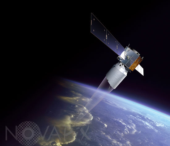 Satellite Eole ADM-Aeolus - Vue d'artiste