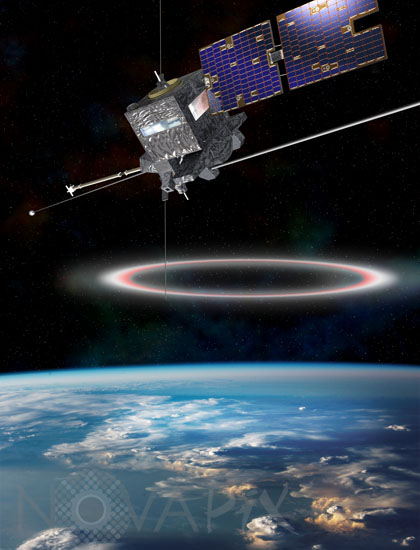 Microsatellite TARANIS et Elfe- Vue d'artiste