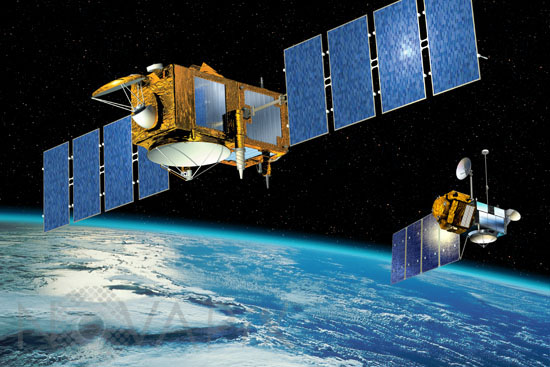 Satellites Jason-1 and Topex-Poseidon- Illustration