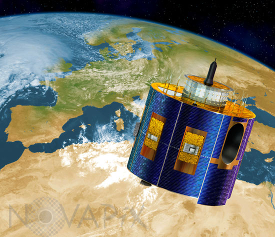 Satellite MSG-1-Meteosat 8. Artwork