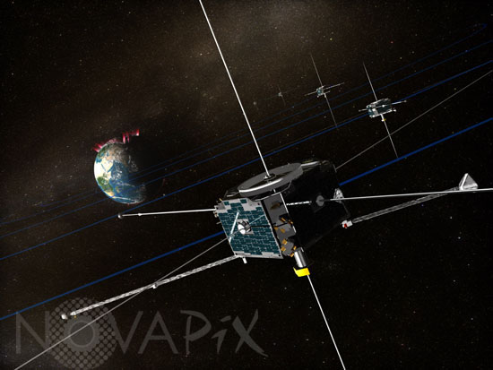 Satellites THEMIS - Vue d'artiste