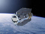 Satellite GOCE -Vue d'artiste
