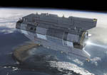 Satellite GOCE - Vue d'artiste