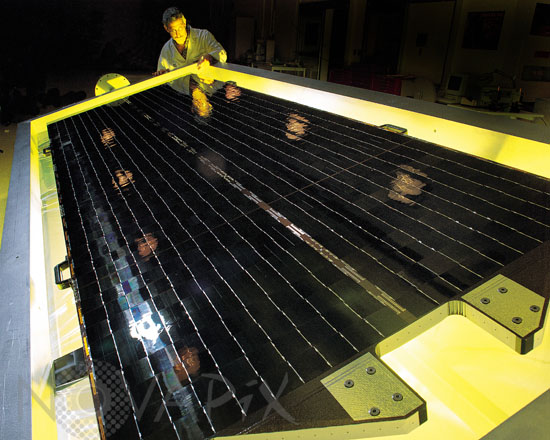 Panneau solaire du télescope spatial Hubble