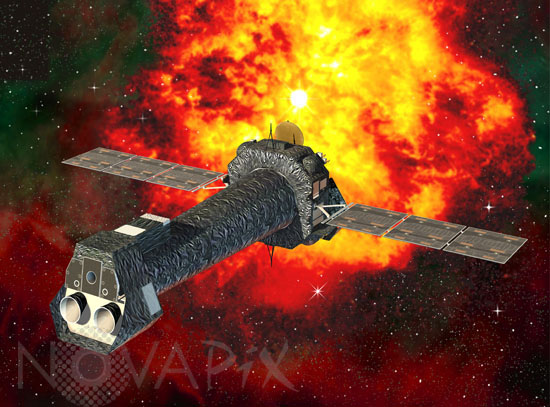 XMM-Newton space telescope. Artwork