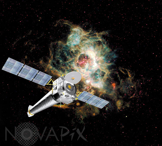 Télescope spatial Chandra -Vue d'artiste
