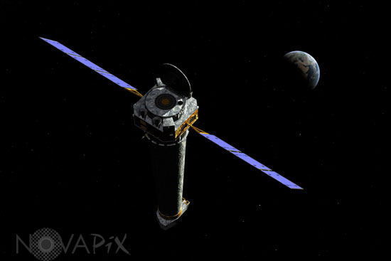 The Chandra telescope - Artist view