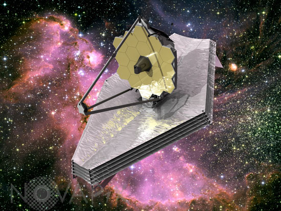 Télescope spatial James Webb (JWST) - Vue d'artiste