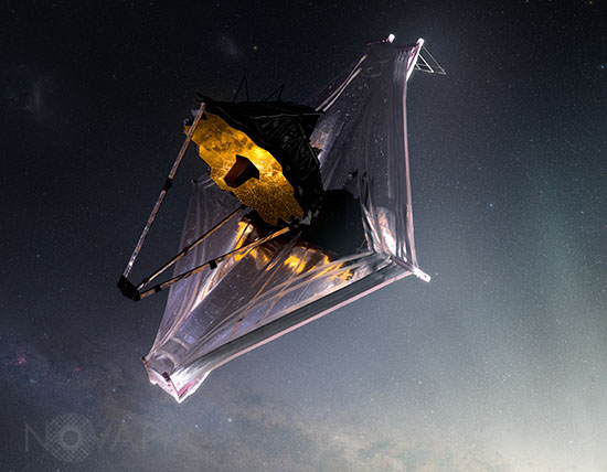 Télescope spatial James Webb (JWST) - Vue d'artiste
