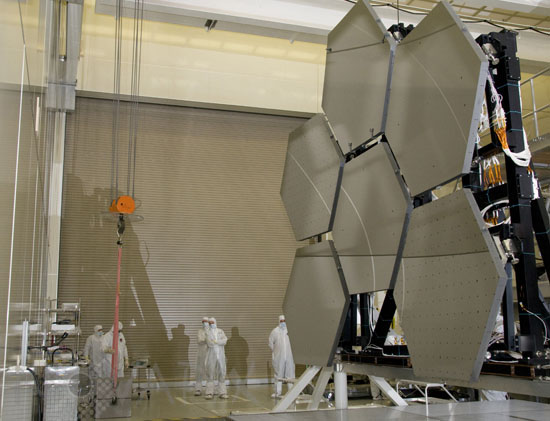 Miroirs du Télescope spatial James Webb (JWST)