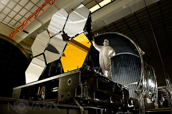 Miroirs du Télescope spatial James Webb (JWST)