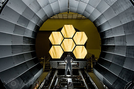 Miroirs du Télescope spatial James Webb (JWST)