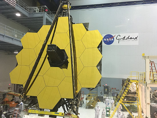 JWST in clean room