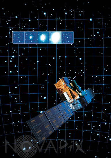 Satellite INTEGRAL-Vue d'artiste