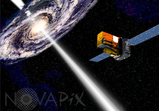 Satellite INTEGRAL. Artwork